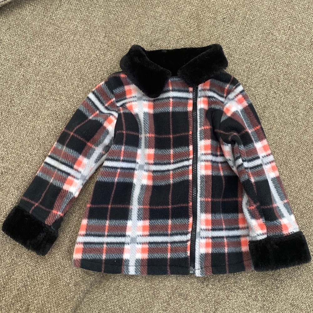 Size 4 girl plaid jacket